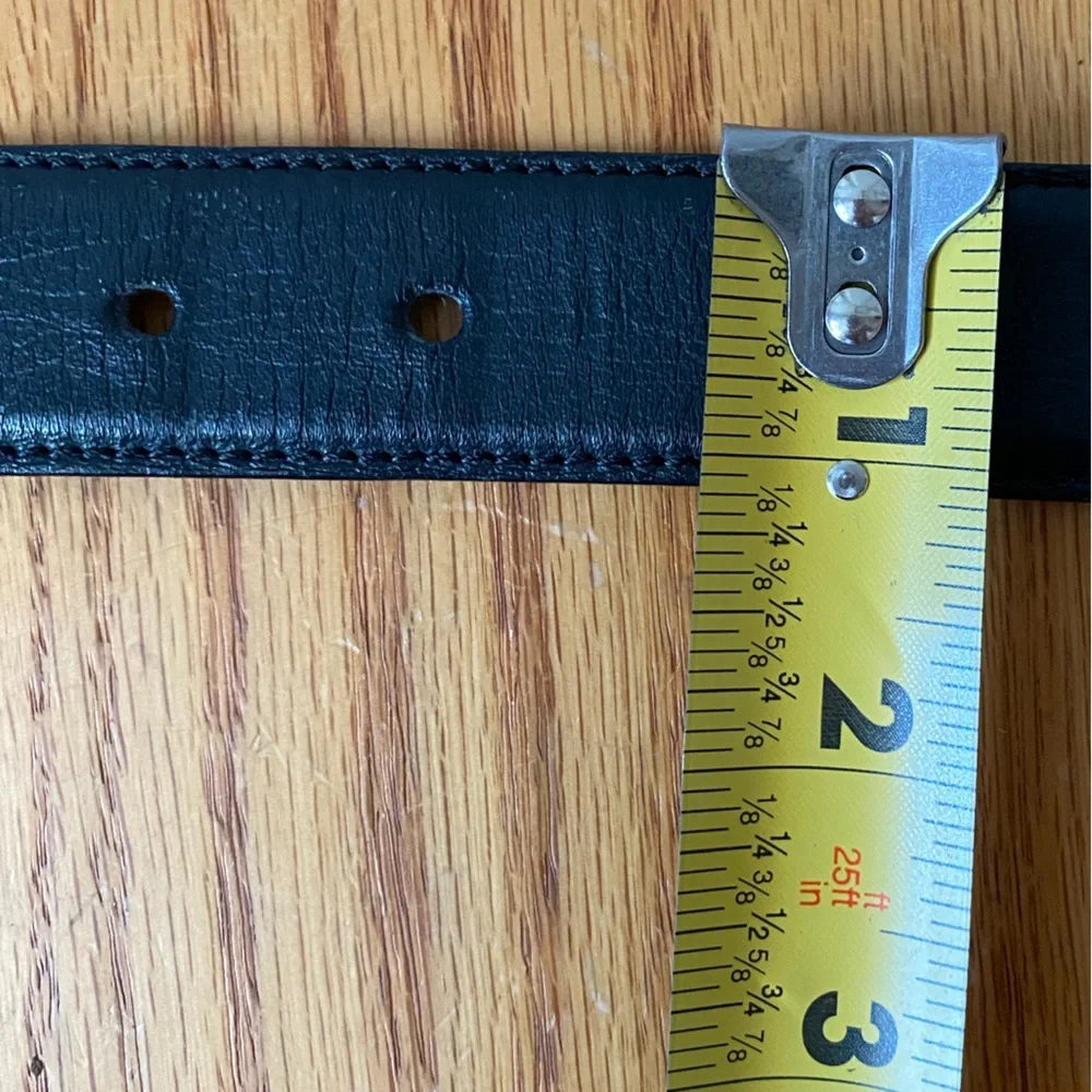 BRUNO MAGLI Black Leather Made‎ in Italy 1” Belt SZ 40